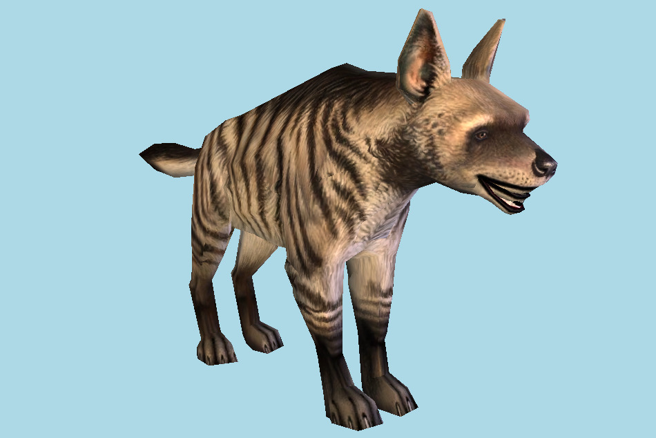 Zoo Tycoon 2 Striped Hyena Animal 3d model